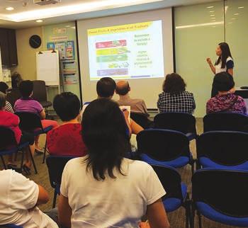 NHGP Dietitian, Ms Abbie Sim and Senior Dietitian, Ms Janie Chua shared the link between poor eating habits and cancer, and cited studies showing how poor eating habits increased the risk of certain