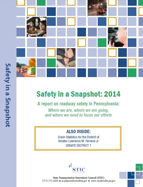 Safety in a Snapshot: 2014 Following the Safety Symposium, the STIC published Safety in a Snapshot: 2014, a report on roadway safety in Pennsylvania which details current trends and captures findings