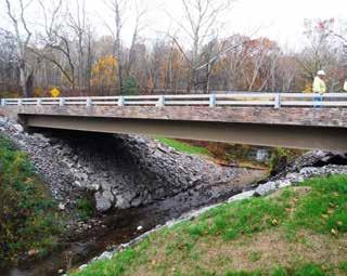 Schoch District 11 used prefabricated elements to accelerate the replacement of the SR 288 Main St. Bridge in Lawrence County.