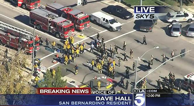 SAN BERNARDINO RESPONSE: SWIFT AND PROFESSIONAL At San Bernardino, the two perpretrators had fled the scene before police arrived.