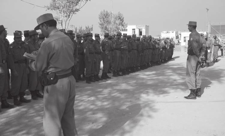 Figure 7: Afghan National Civil Order Police Trainees in Kabul Source: GAO. State documentation indicates that no districts had completed an entire Focused District Development cycle as of March 2008.