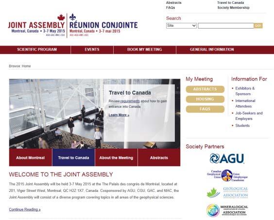 Accessing the Abstract Submission Site Access the 2015 Joint Assembly website: http://ja.