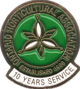 SECTION 7 SERVICE PINS A variety of service pins have been developed to acknowledge service of various positions within the OHA, Districts, and Societies.