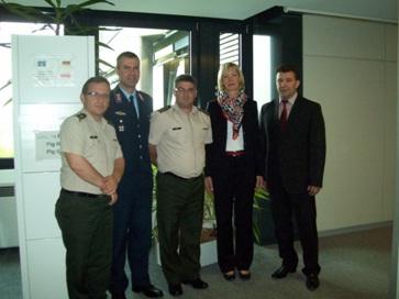 Ksf delegation visits the German ministry of defence Within the framework of the bilateral agreement signed between the MKSF and Ministry of Defense of Germany for 2013, a MKSF delegation visited the
