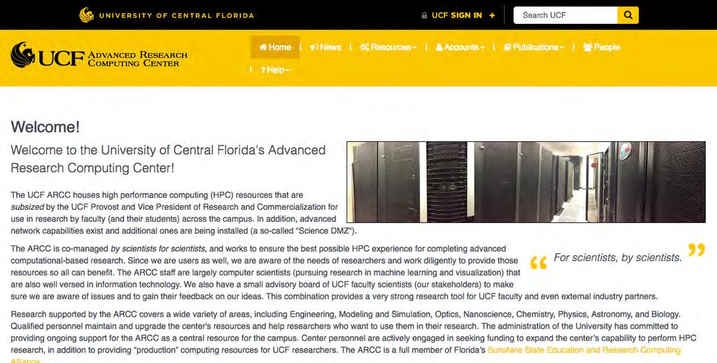 Bioinformatics at UCF: Project design and implementation n Computing