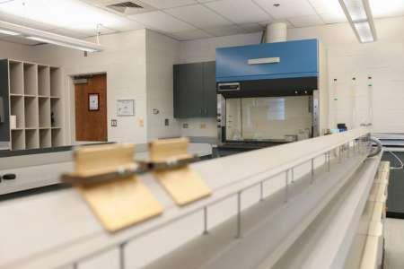 The current chemistry classroom is seen Tuesday at the College of Eastern Idaho.