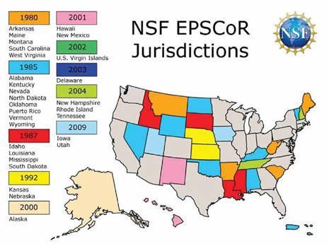 EPSCoR eligible states 2010 Missouri