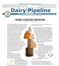 store and links to multiple resources. To begin exploring the site visit www.cdr.wisc.edu The Dairy Pipeline: CDR s quarterly technical newsletter has something for everyone.