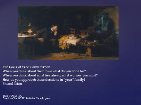 Goals of Care Conversations There is a need to have GOC discussions documented in EMR to