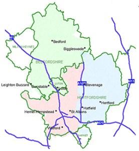 Living God s Love The Diocese of St Albans The Diocese of St Albans consists of the counties of Hertfordshire and Bedfordshire and part of the London Borough of Barnet.