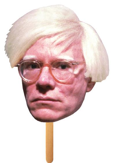Andy Warhol and attach a Popsicle stick to