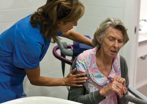 Module 5: Bath time Easing the stress Bath time can be quite stressful for people with dementia. There are a few simple things that you can do to reduce the stress.