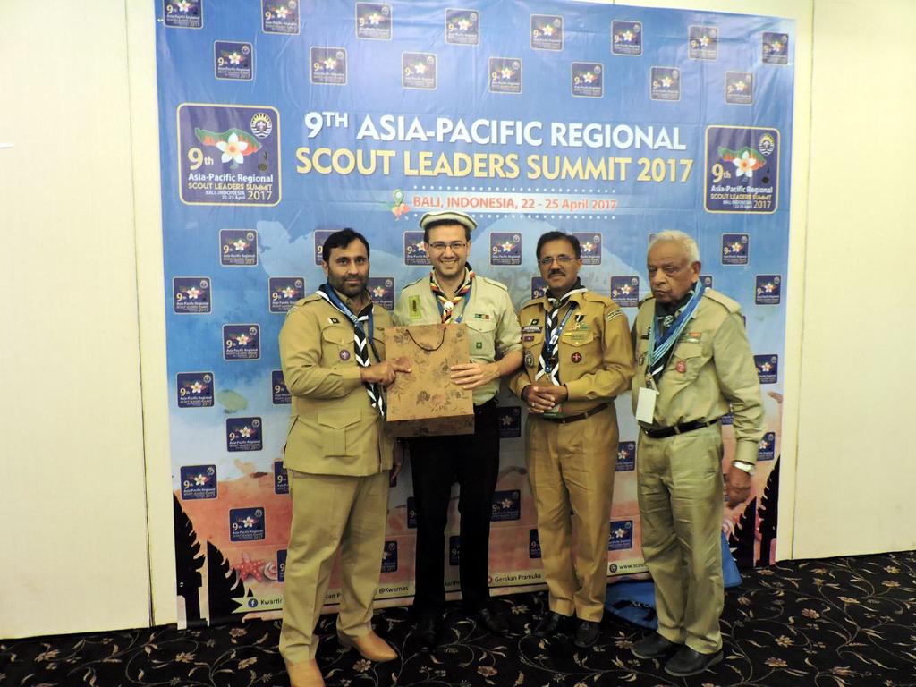 - Mr. Zahid Mahboob, Secretary, PBSA The Summit was attended by the following as well: - Mr. Joao Armando Goncalves, Chairman World Scout Committee - Mr.