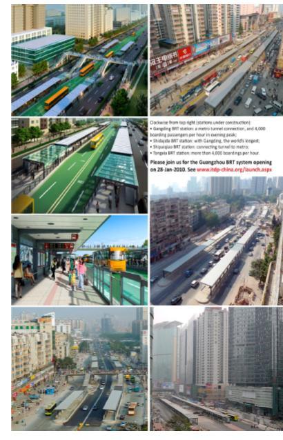 Guangzhao (Sumber: China BRT 16 Khas Laluan Bas dan Kekerapan setiap 10 minit (Sumber: