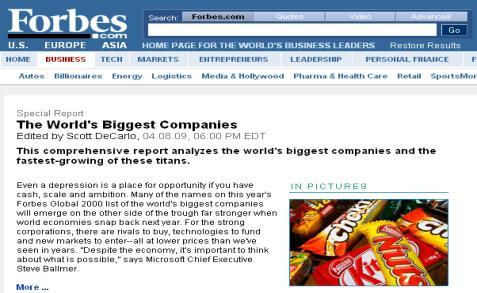 companies 9 of top 10 Aerospace companies 7 of