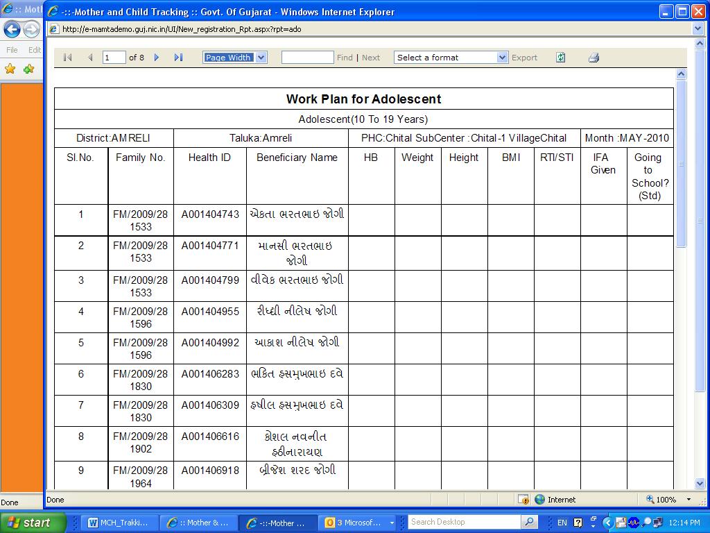 Page16 Work Plan for