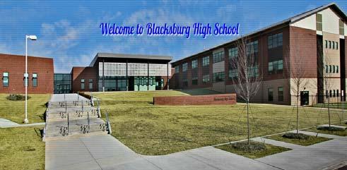 VENUE INFO Blacksburg High School 3401 Bruin Lane Blacksburg, VA 24060 Public Entrance from Bruin Lane DIRECTIONS: From I-81 North/South See map below for Team Entrance Take Exit 118 to reach the
