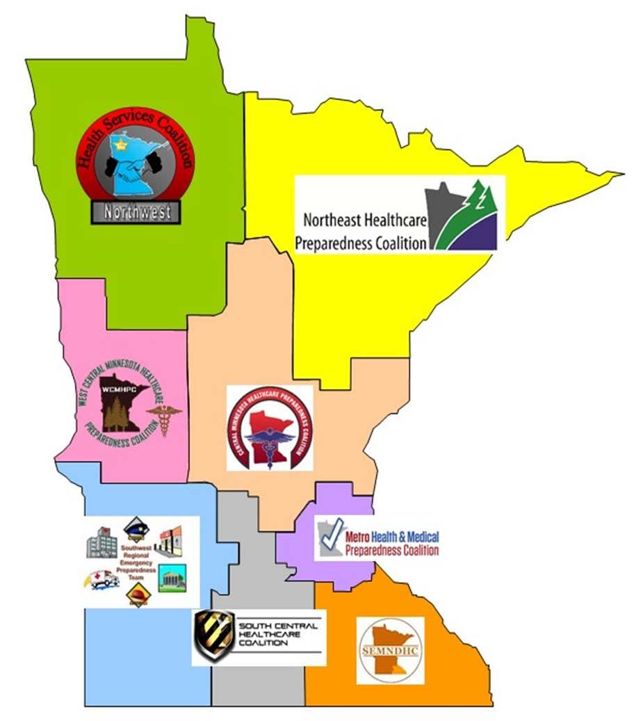 LONG TERM CARE PREPAREDNESS TOOLKIT Regional Resources and Support Agencies The following map will assist health care facilities in