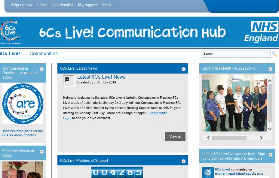 The 6Cs Live! Communications Hub It s your hub use it. 6Cs Live! Latest News Make your 6Cs Live!