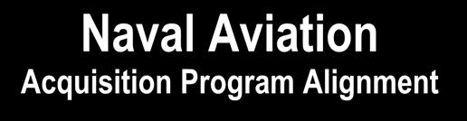 Naval Aviation Acquisition Program Alignment ASN (RD&A) ASSISTANT SECRETARY OF THE NAVY (RESEARCH, DEVELOPMENT & ACQUISITION) CNO CHIEF OF NAVAL OPERATIONS PEO(JSF) JOINT STRIKE FIGHTER PEO(T)