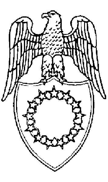d. Subdued branch insignia. (1) All subdued branch insignia is of the same design and size as the nonsubdued insignia described above, except they are black-colored enamel.