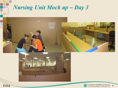 Nursing Unit with live simulation Final Site Layout proposed with: