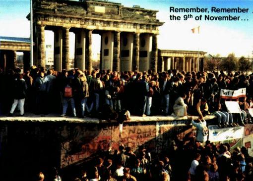 1989. The Berlin Wall was a symbol of the Cold War in Europe between the democratic West and the communist East.