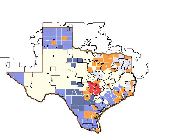 HIEs in the State of Texas Texas White Space can be defined using the Healthcare Referral Regions (HRR) identified by the Dartmouth Atlas.