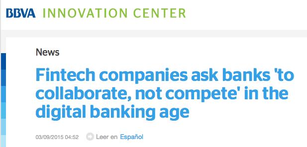 From competition to collaboration... Source : http://centrodeinnovacionbbva.