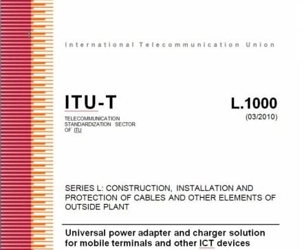 1000: Universal power adapter and charger solution for mobile terminals and other hand-held ICT devices Recommendation