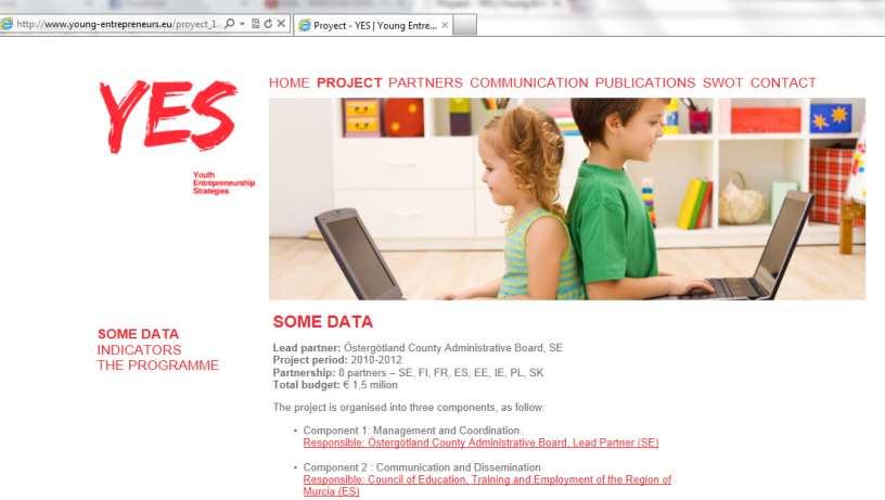 Resources YES web site -