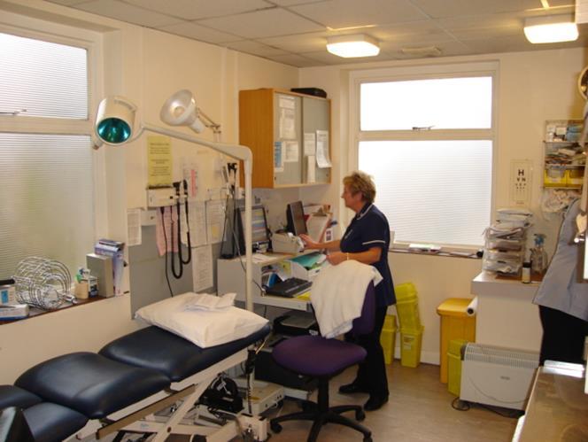 Treatment Room 2 Workstations The practice also has a portakabin located