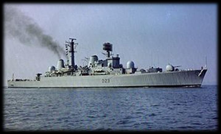 County Class Destroyer [1962] FP: 2 Max Speed 8 EW 3+ Damage Levels 2/3/4 Missile Defence 8+/20 Target 5+ UEW 2+ Damage Control 5+ Air Defence 6+/20 Aircraft: 1 x Wessex 4 x Torpedoes 12 +1 5 6/6