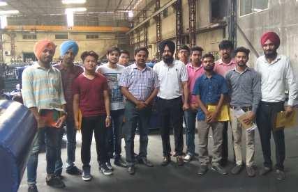 Industrial Visits (10th June, 2017) On the one side the students of Baba Farid Group of Institutions are not only doing good in academics which helps them in getting jobs in Government and Private