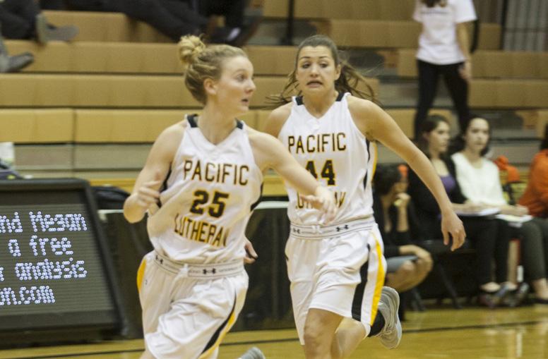 Military AppreciationBasketball Game CDT Angelo Mejia, MSIII Pacific Lutheran University s women s basketball team stormed the court Jan. 15, defeating Lewis & Clark College 56-49.