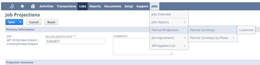 HC Planner Summary Use this saved search to review status of jobs