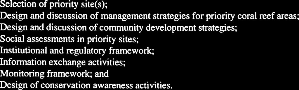 The groups should submit evidence of: (a) (b) existing and/or past record of facilitationlpartnerships between local communities and local governments; and expertise in socio-economic and/or