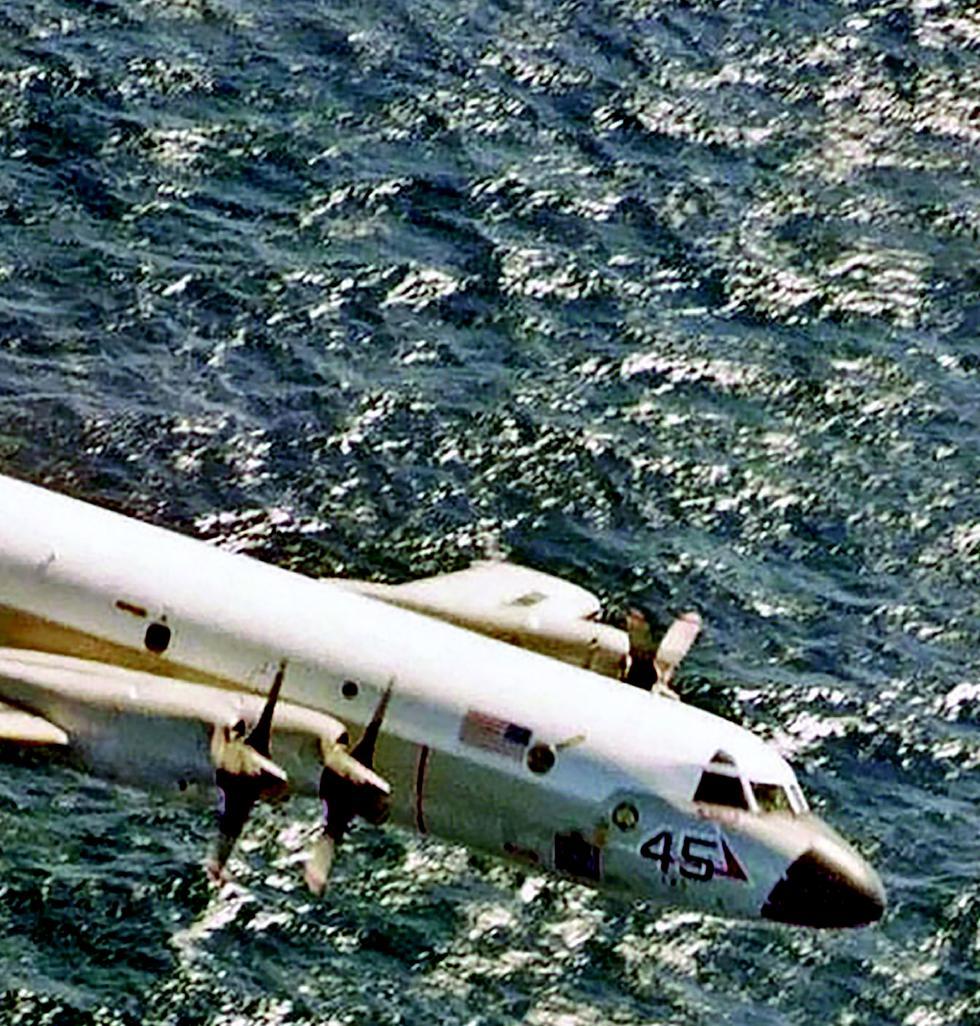 A P 3C Orion of Patrol Squadron (VP) 45, at the time one of the Navy s most advanced aircraft, bearing a state-of-the-art computer and an array of ASW detection equipment operated by crews of 12.