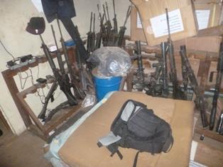 Storage Facility located within personnel residence One Room used as Arms Storage Facility Police Divisional Headquarters, Kambia Office of the Operational Support Division (OSD) Commander also used