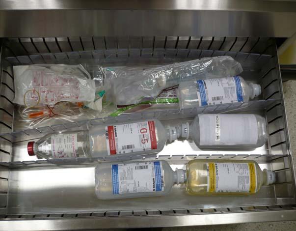 Inside the Resuscitation Trolley Drawer 5: Fluids, IV Tubing Others The following investigation may be