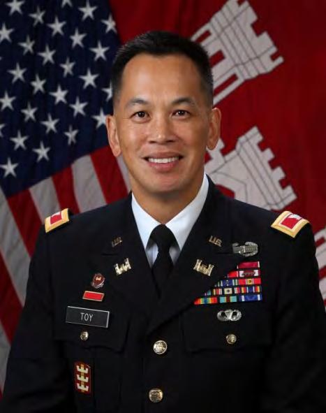 COL (P) Mark Toy Commander South Pacific Division U.S. Army Corps of Engineers Colonel (P) Mark Toy is Commander of the South Pacific Division, U.S. Army Corps of Engineers (USACE).