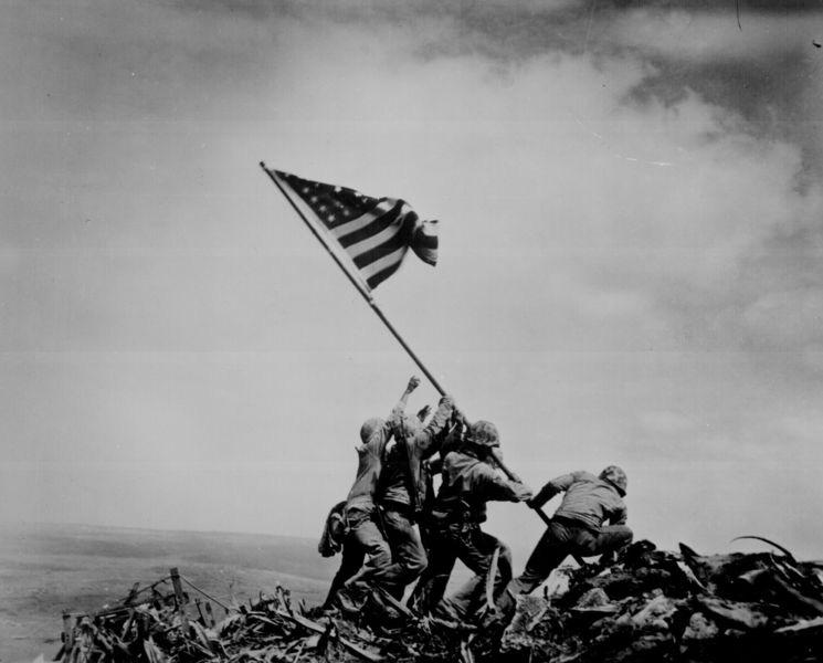 He then participated in the battle for the island and was among the group of Marines that took Mount Suribachi.
