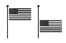 CAPR 900-2 12 NOVEMBER 2003 11 Figure 20. US Flag Flown at Half-Staff Figure 21. US Flag Covering Casket 11. Proper Use and Display of US Ceremonial or Organizational Flag : a.