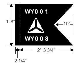 described below. This applies to the squadron guidon if a squadron flag is not used. a) Unit Citation Award Streamer.
