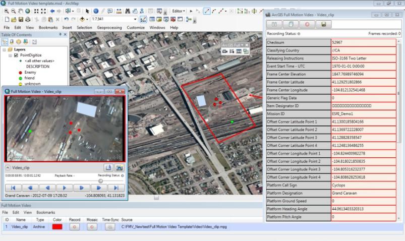 Example Products Imagery analysts use the ArcGIS platform to analyze and exploit imagery.