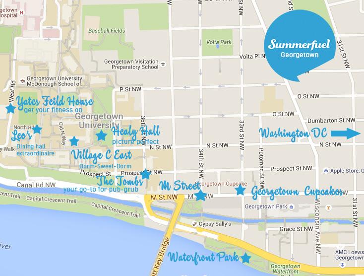 GEORGETOWN 2017 MAP & POINTS OF INTEREST MAP & HIGHLIGHTS Georgetown and greater DC are at your doorstep with myriad eating, shopping, arts and entertainment options.