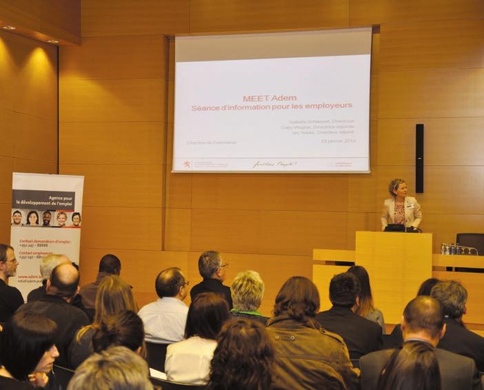 A MEET ADEM conference was held for employees at the Luxembourg Chamber of Commerce in January.
