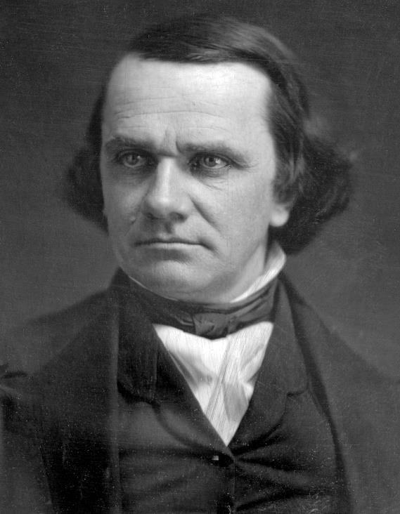 Democrats nominated Stephen Douglas Who supported the use of popular sovereignty