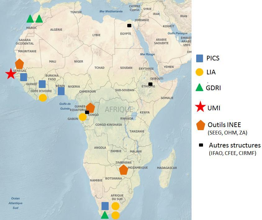 CNRS RESEARCH COOPERATIONS IN AFRICA 8 4 HUMANITIES CHEMISTRY ECOLOGY & ENVIRONNEMENT