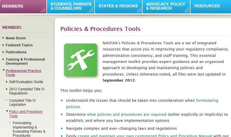 Policies and Procedures Tools Customizable P&P manual Page format samples, style decisions, and